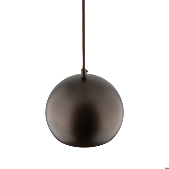 Lampada a sospensione per  cucina a cupola marrone 17 cm